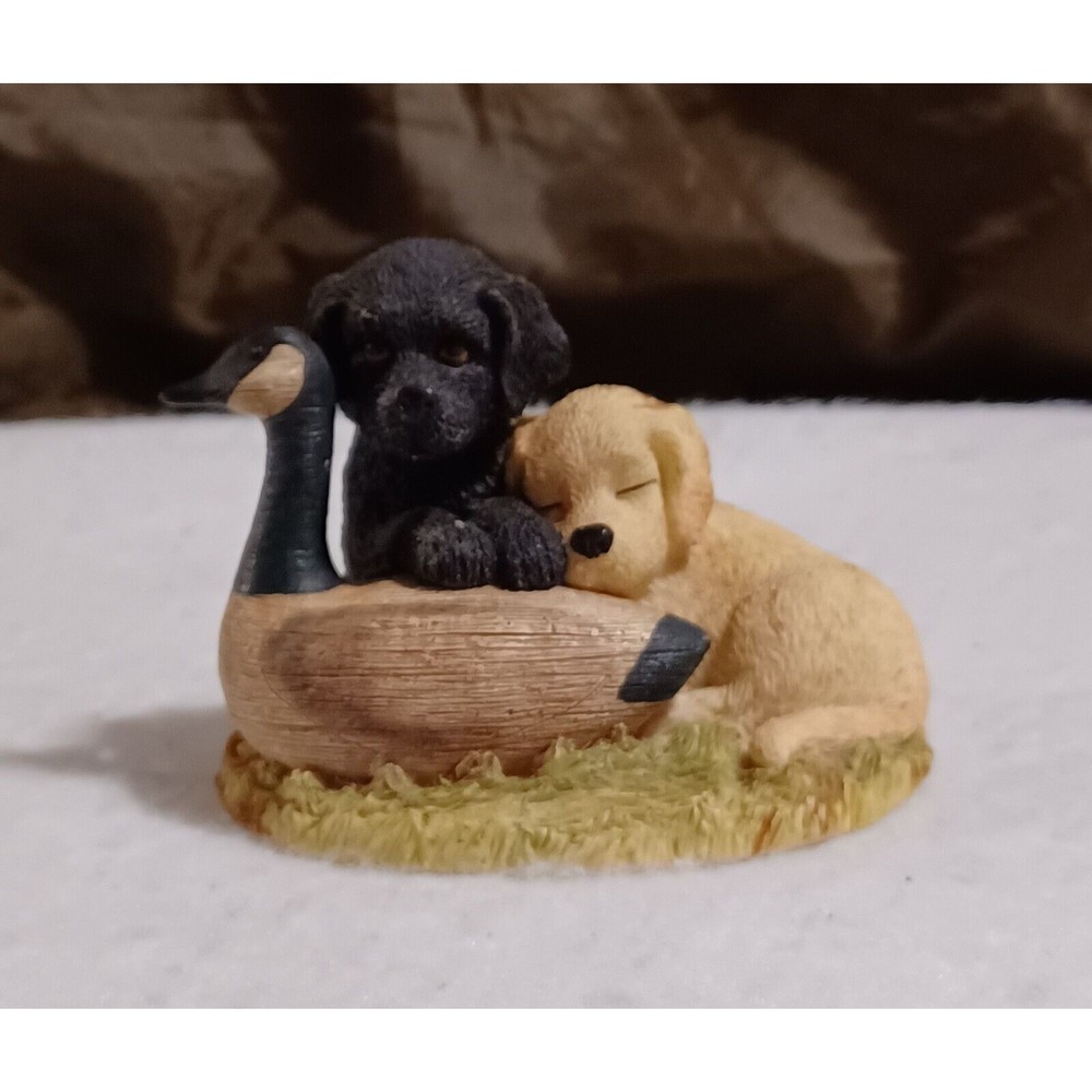 Flambro By Lynn Kaatz 1995 Sportsman Collection Three’s Company Two Labs A Duck